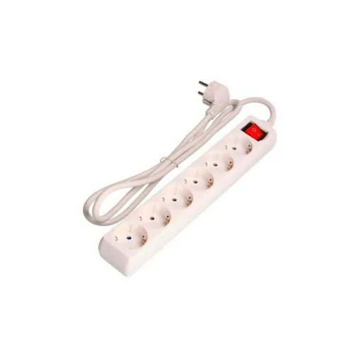 Picture of EDM block - 6 sockets with switch - 16A - 5m - 41066