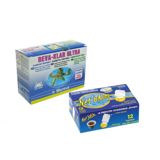 Picture of Pack Mareva Reva-klar clarifying cartridges - 1 kg - Net'Skim disposable pre-filters