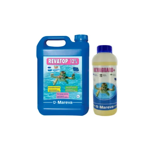 Picture of MAREVA Anti pink algae pack Revaguard 1 L - Algicide Revatop 12% - 5 L