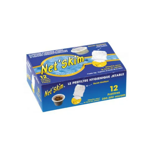 Picture of Net'Skim MAREVA disposable pre-filters for swimming pool - 12 bags for skimmer - 672000