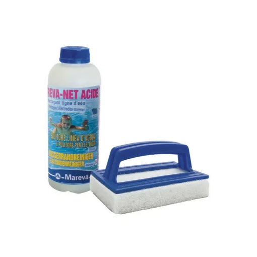 Picture of MAREVA cleaning pack for pool water line - Sponge brush - Cleaner