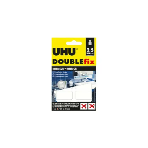 Picture of UHU Doublefix Extra Strong Interior Adhesive Pads - 16 Pads - 36450