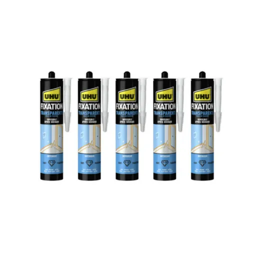 Picture of Set of 5 UHU Transparent Fixing Compounds - 310 g