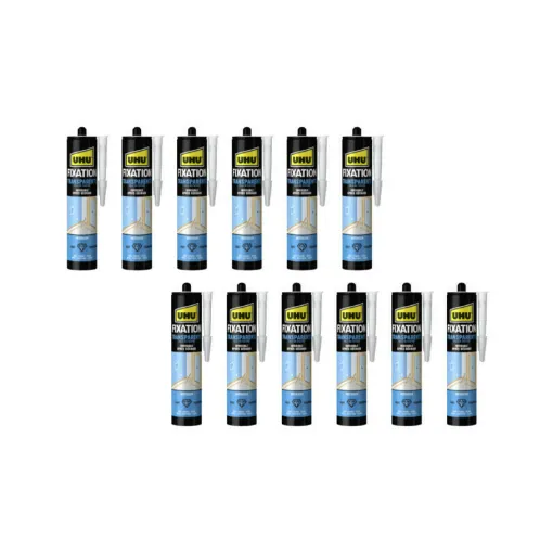 Picture of Set of 12 UHU fastening compounds - Transparent - 310 g