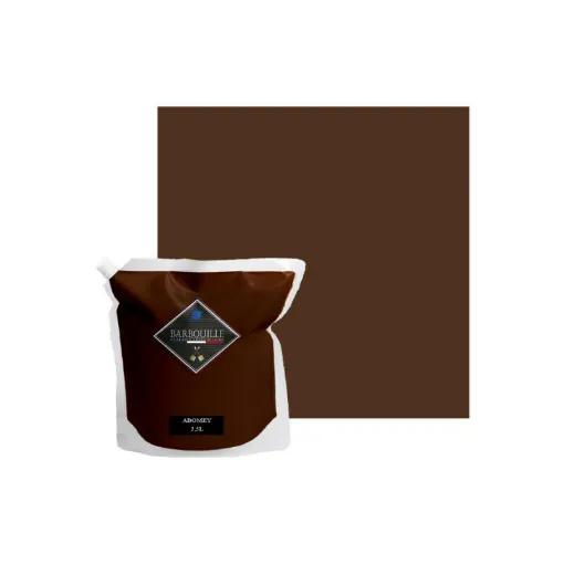 Picture of Acrylic paint washable velvet BARBOUILLE - For walls and ceilings - 2,5L - Brown Abomey