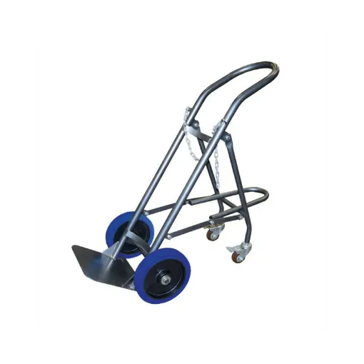 Picture of STOCKMAN 1 bottle cart - Rubber wheels - Load capacity 120kg - SAC120-RSB