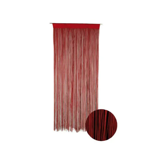 Picture of Door curtain String poppy CONFORTEX for door - 90 x 200 cm - red