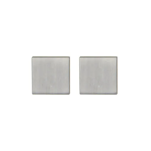 Picture of Pair of square roses Mars model - Borgne - Nickel plated Satin