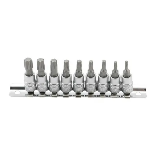 Picture of BGS TECHNIC Bit Socket Set for Torx Plus - 6,3mm (1/4") - Profile T10/T50 - 9 pcs - 2164