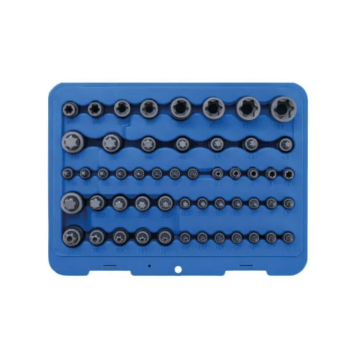 Picture of BGS TECHNIC Bit and Socket Set for Torx/Torx Plus - with hole - 52 pcs - 9839