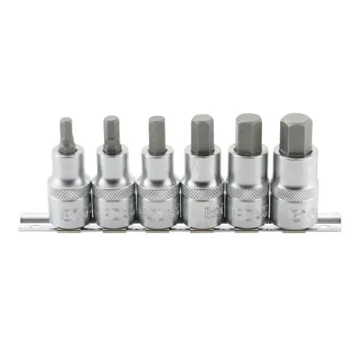 Picture of BGS TECHNIC Bit Socket Set - 12,5mm (1/2") - internal hex 6/14mm - 6 pcs - 8887