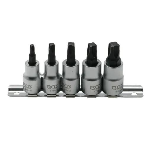 Picture of BGS TECHNIC Bit Socket Set for MTS Mortorq - 10mm (3/8") - MTS0/MTS04 - 5 pcs - 9756