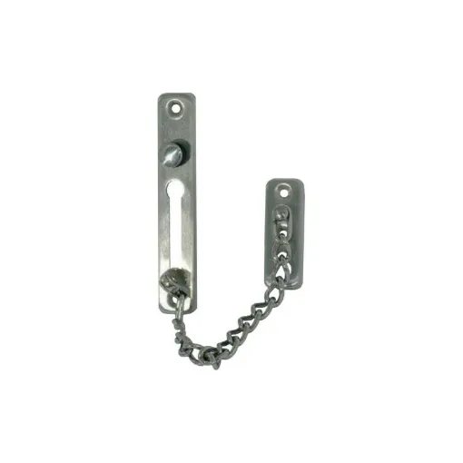 Picture of Door divider with chain - brushed stainless steel finish