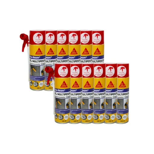 Picture of Set of 12 SIKA Boom XL Multiposition foam - White - 500 ml