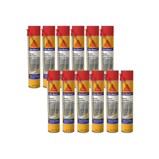 Picture of Set of 12 SIKA Boom foam - Multiposition - Beige - 750 ml