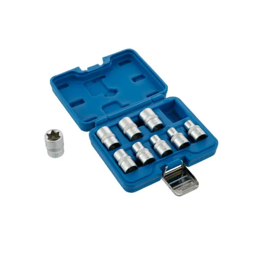 Picture of Socket set profile E - BGS TECHNIC - 12,5 mm - 9 pcs - 6425