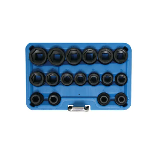 Picture of BGS TECHNIC Extra Flat Hex Socket Set - 12,5 mm - 17 pcs - 9286