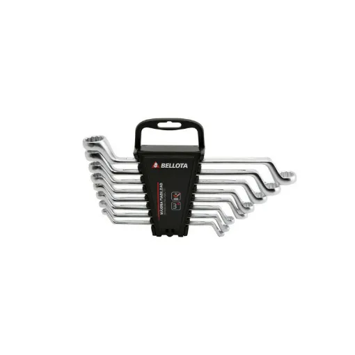 Picture of Set of 8 BELLOTA counter-bent eye wrenches - 12 sides - 64928