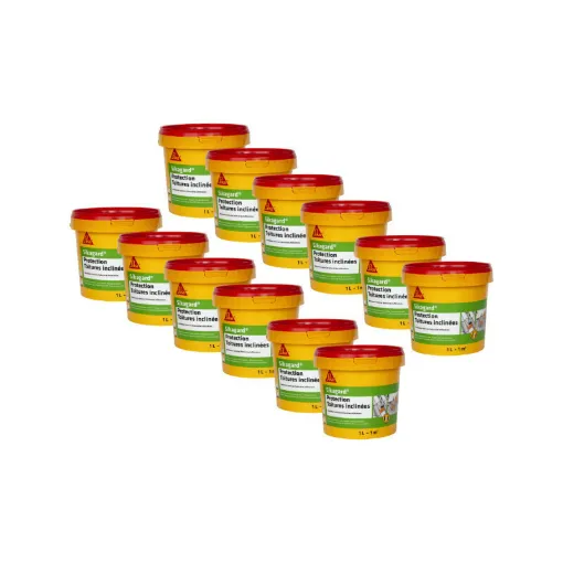 Picture of Batch of 12 SIKA Sikagard Sloping Roof Protection Paints - Beige - 12 x 1L