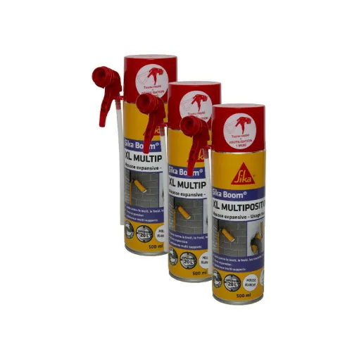 Picture of Set of 3 SIKA Boom XL Multiposition foam - White - 3 x 500 ml