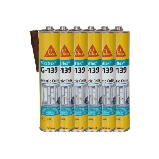 Picture of Set of 6 SIKA Sikaflex G 139 quick-setting sealants - Brown - 300ml