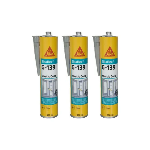 Picture of Set of 3 SIKA Sikaflex G 139 Quick-Setting Adhesives - Concrete Grey - 300ml