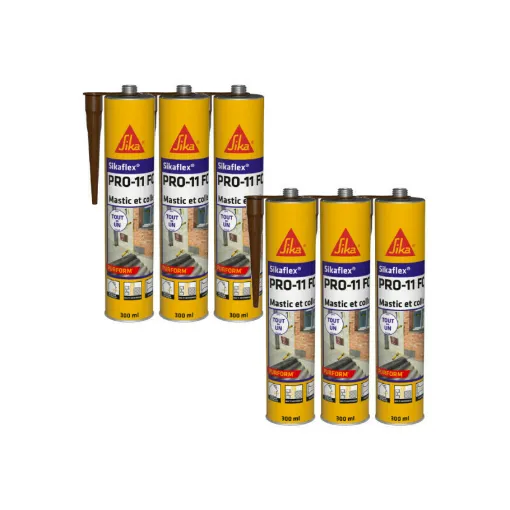 Picture of Set of 6 SIKA Sikaflex PRO 11 FC Purform - Brown - 300ml