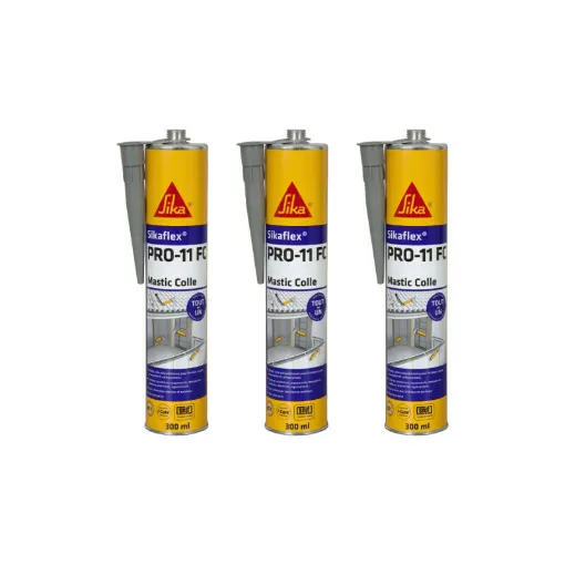 Picture of Set of 3 SIKA Sikaflex PRO 11 FC Purform adhesive sealants - Concrete grey - 300ml