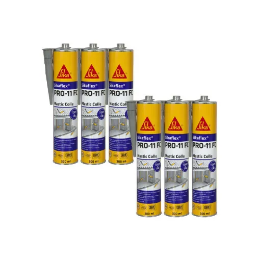 Picture of Set of 6 SIKA Sikaflex PRO 11 FC Purform adhesive sealants - Concrete grey - 300ml