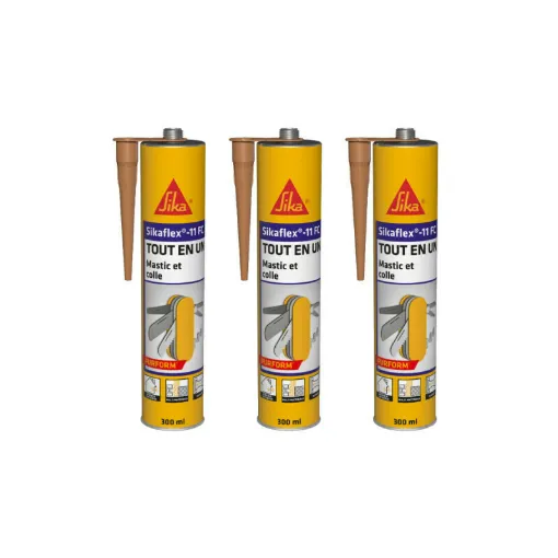 Picture of Set of 3 SIKA Sikaflex 11 FC Purform Multipurpose Adhesives - Beige - 300 ml