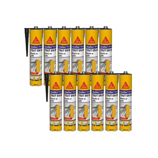 Picture of Set of 12 SIKA Sikaflex 11 FC Purform multi-purpose sealants - Black - 300ml