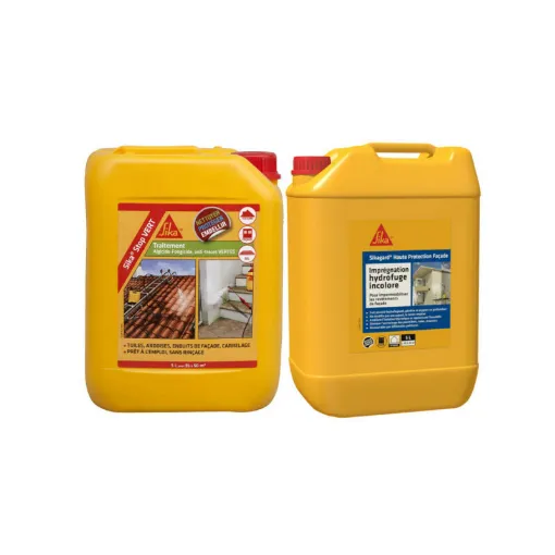 Picture of SIKA Treatment and Protection Pack - SikaStop GREEN 5L - Sikagard High Protection Water Repellent 5L