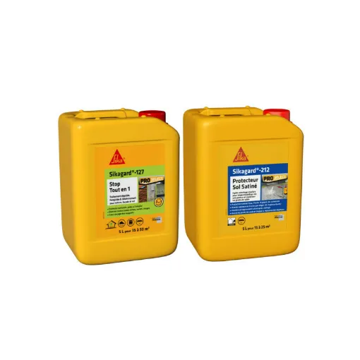 Picture of SIKA Floor Cleaning and Protection Pack - Sikagard-127 Stop Tout en 1 5L - Sikagard-212 Floor Protector Satine 5L