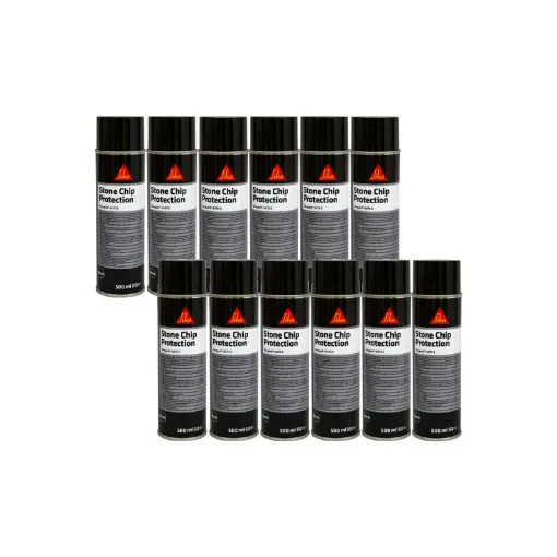 Picture of Set of 12 anti-gravel coatings SIKA Sikagard 6470 S - Black - 500ml