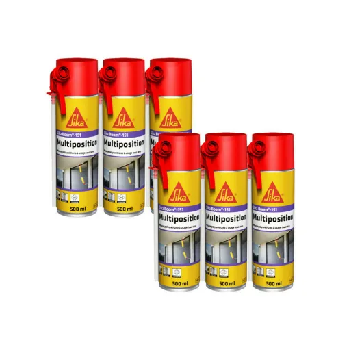 Picture of Set of 6 SIKA Polyurethane Foams - SikaBoom 151 Multiposition - 500 ml