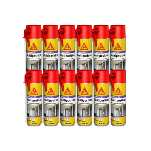 Picture of Lot of 12 SIKA Polyurethane Foams - SikaBoom 151 Multiposition - 500 ml