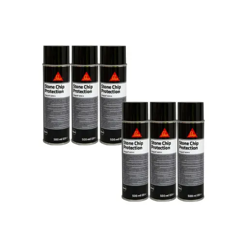 Picture of Set of 6 SIKA Sikagard 6470 S anti-gravel coatings - Black - 500ml