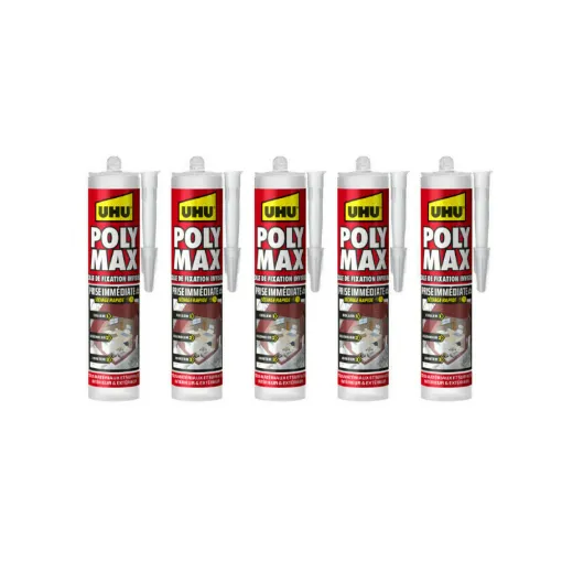 Picture of Set of 5 Polymax UHU Invisible Instant Set Adhesives - 300 g