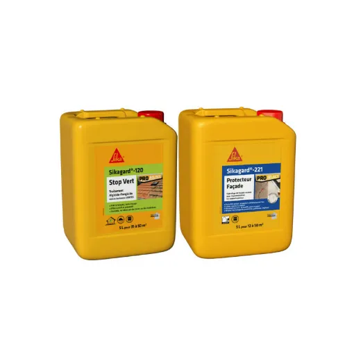 Picture of SIKA Treatment and Protection Pack - Sikagard-120 Stop Vert 5L - Sikagard-221 Facade Protector 5L