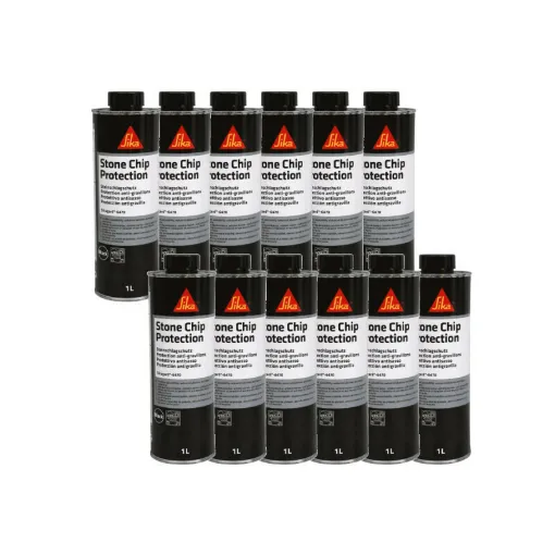 Picture of Batch of 12 anti-gravel coatings SIKA Sikagard 6470 - Black - 1L