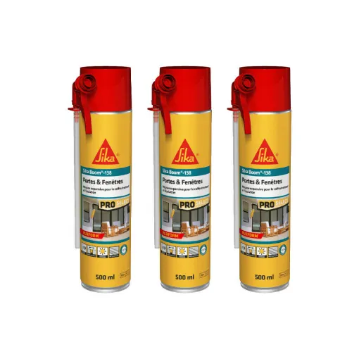 Picture of Set of 3 SIKA Door and Window Foams - SikaBoom 138 - 500ml