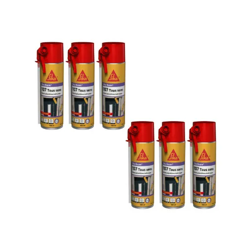 Picture of Set of 6 SIKA Polyurethane Foams - SikaBoom 107 All Ways - 500 ml