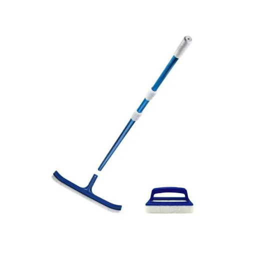 Picture of MAREVA pool cleaning pack - Telescopic handle - Brush - Water line brush