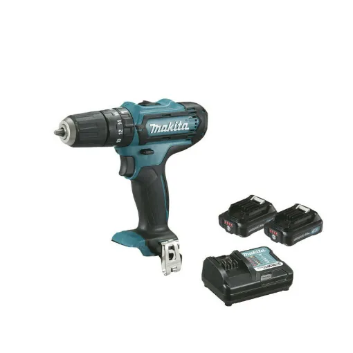 Picture of Impact drill MAKITA 12V CXT - 2 batteries BL1020B 2.0Ah - 1 charger DC10WC HP331DWAE