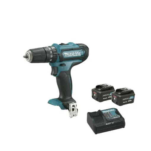 Picture of Impact drill MAKITA 12V CXT - 2 batteries BL1040B 4.0Ah - 1 fast charger DC10SA HP331DSMJ