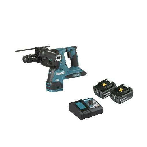 Picture of MAKITA SDS-Plus 36V Perfo-burner - 2 Batteries BL1850B 5.0Ah - 1 fast double charger DC18RD DHR283T2JU