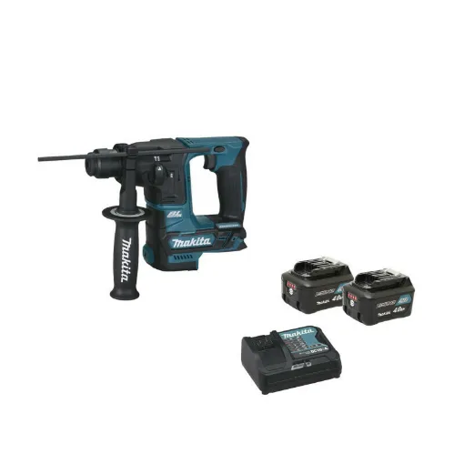 Picture of Perforator MAKITA SDS-Plus 12V CXT - 2 batteries BL1040B 4.0Ah - 1 fast charger DC10SA HR166DSMJ