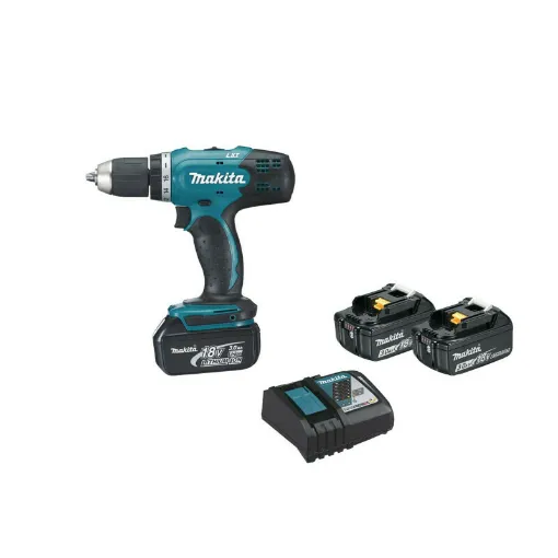 Picture of MAKITA 18V screwdriver drill - 3 batteries BL1830 3.0Ah - 1 charger DC18SD - DDF453SFE3