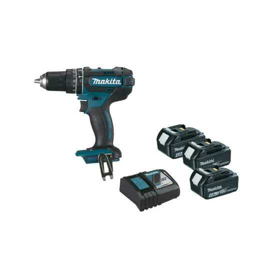 Picture of Impact drill MAKITA 18V - 3 batteries BL1840 3.0Ah - 1 fast charger DC18RC - DHP482RM3J