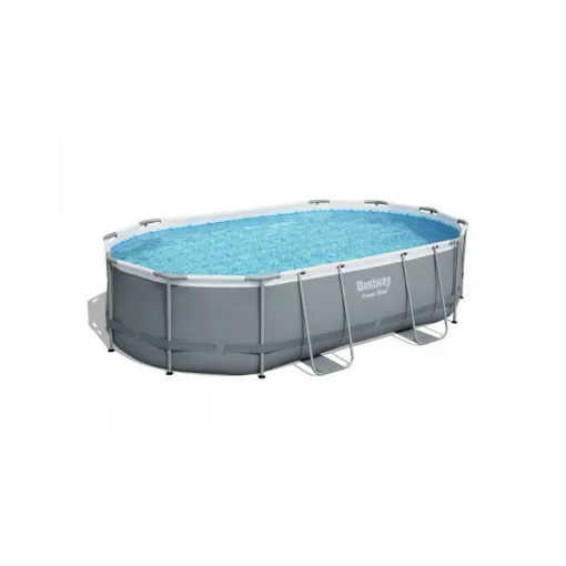 Picture of BESTWAY oval tubular pool - 488 x 305 x 107 cm - 10 949 L - Power Steel - 56448